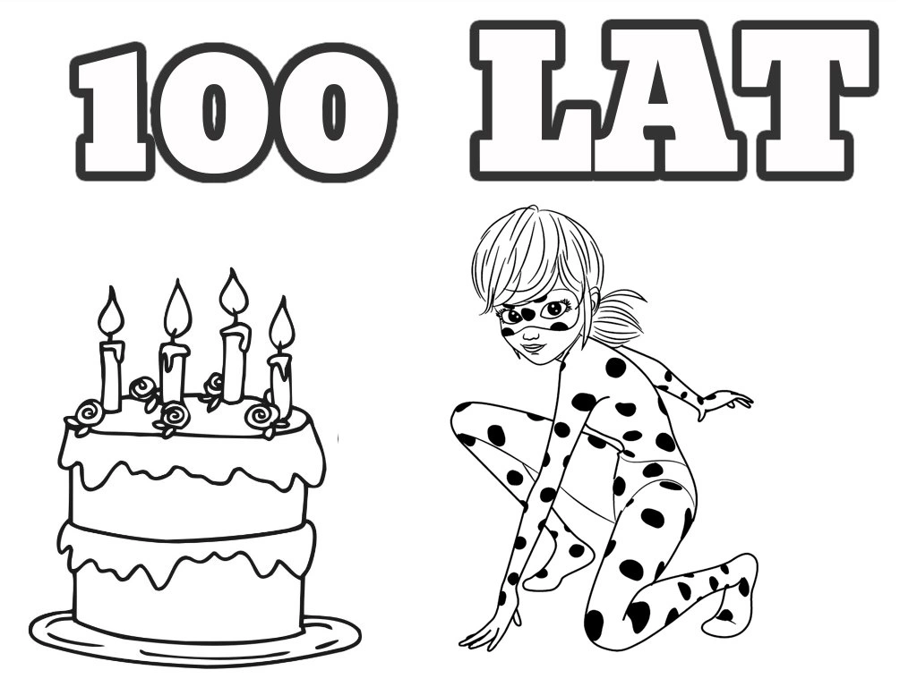 Coloring book ladybug hundred years old